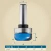 Rockler Dish Carving Router Bit - 1-1/4" Dia X 1/2" H X 1/2" Shank 1 Rockler Dish Carving Router Bit - 1-1/4" Dia X 1/2" H X 1/2" Shank -Carpentry Shop 19040