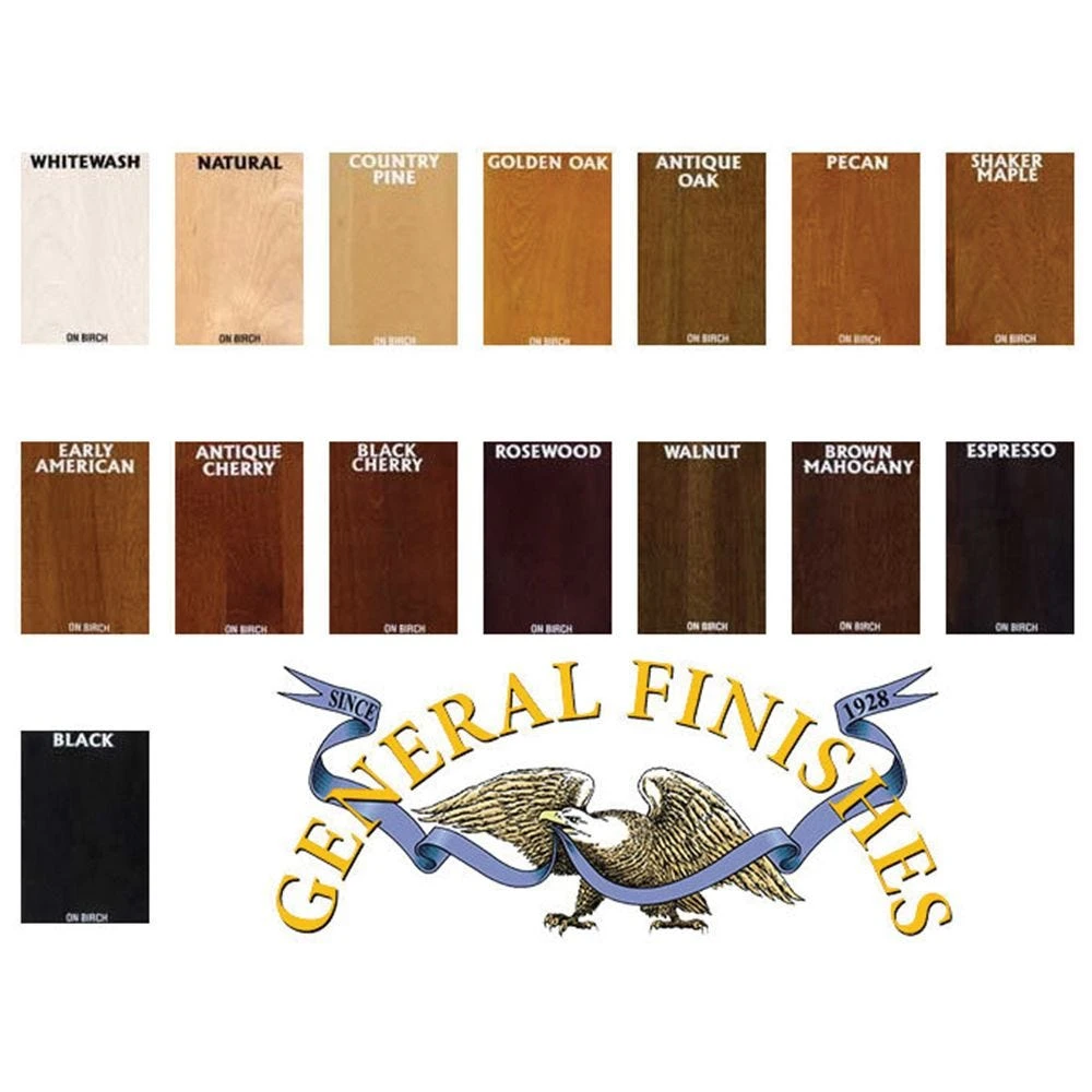 General Finishes Water Based Wood Stain, Black 3 General Finishes Water Based Wood Stain, Black