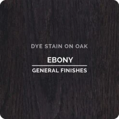 General Finishes Water Based Dye Stain, Ebony, Pint