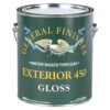 General Finishes Exterior 450 Water-based Top Coat Gloss, Gallon -Carpentry Shop 23647 01 1000