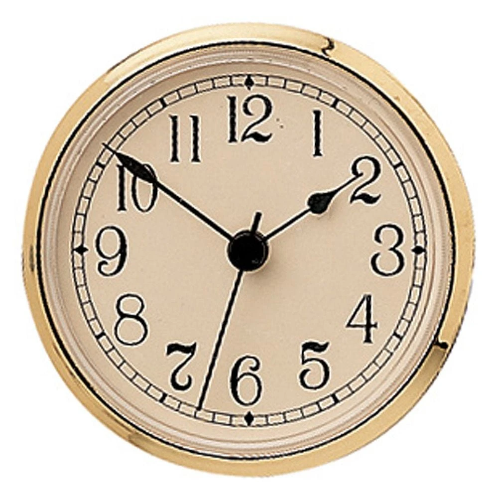 3" Clock Face - Ivory/Blk Arabic/Gold 4 3" Clock Face - Ivory/Blk Arabic/Gold - Image 2