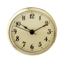 3" Clock Face - Ivory/Blk Arabic/Gold 7 3" Clock Face - Ivory/Blk Arabic/Gold -Carpentry Shop 24068 12 1000 1