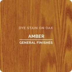General Finishes Water Based Dye Stain, Amber, Pint