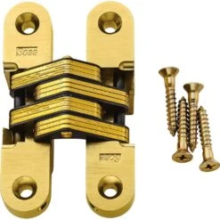 Concealed Soss Hinges-Satin Brass Finish -Carpentry Shop 26287 01 1000
