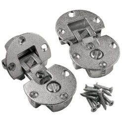 Nickel - Fully Adjustable Concealed Fall Flap Hinges