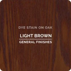 General Finishes Water Based Dye Stain, Light Brown, Pint