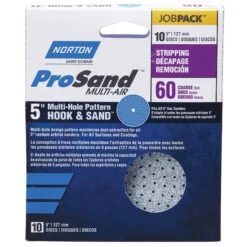 Norton ProSand 5'' Multi-Air Sanding Discs, 10-Pack -Carpentry Shop 29941 06 1000