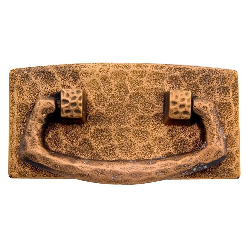 Light Copper Stickley Arts & Crafts Drawer Pulls 3 Light Copper Stickley Arts & Crafts Drawer Pulls