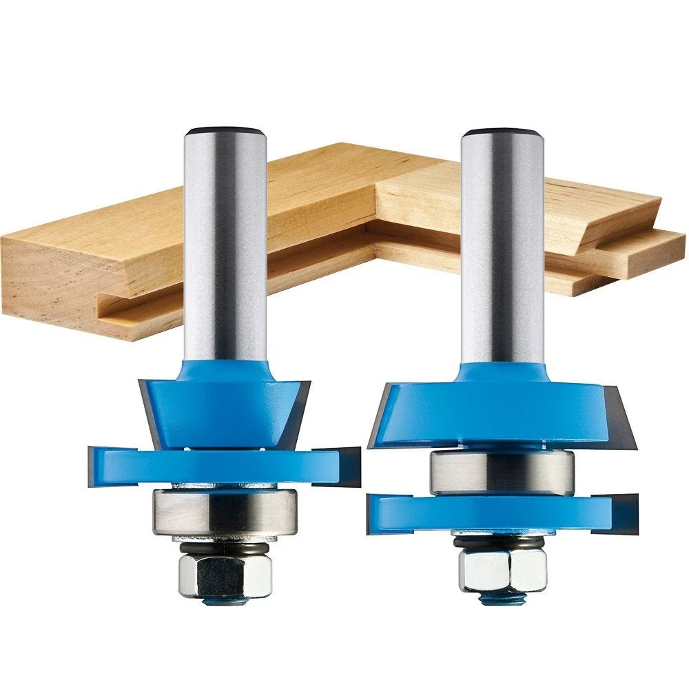 Rockler 2-Pc. Rail/Stile Shaker Cutter Router Bit Set - 1/2" Shank 3 Rockler 2-Pc. Rail/Stile Shaker Cutter Router Bit Set - 1/2" Shank