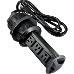 Hide-a-Power Three Outlet Station