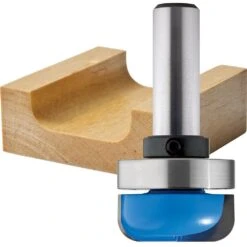 Rockler Dish Carving Router Bit - 1-1/4" Dia X 1/2" H X 1/2" Shank -Carpentry Shop 43495 01 1000