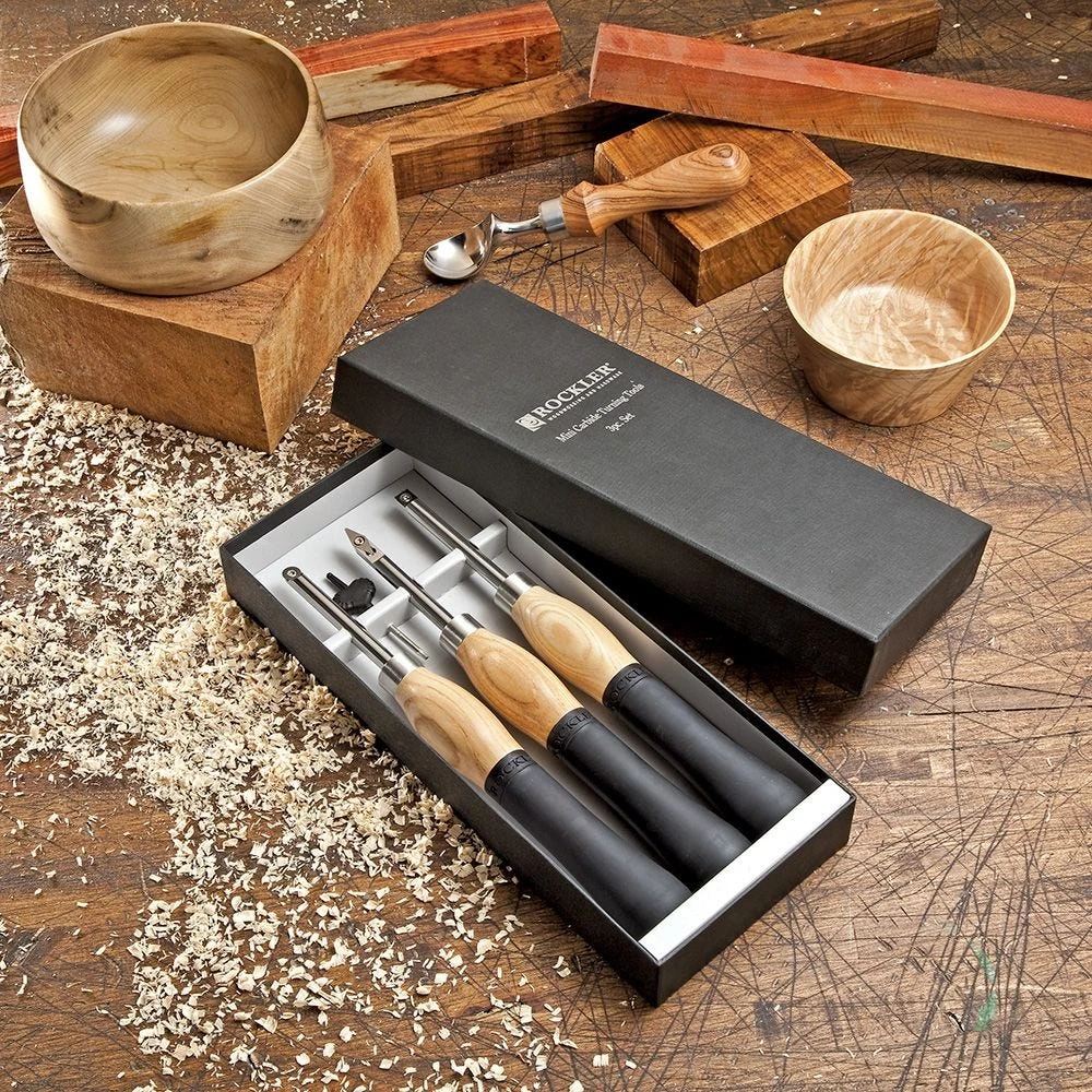 Mini Ergonomic Carbide Turning Tools, 3-Piece Set 8 Mini Ergonomic Carbide Turning Tools, 3-Piece Set - Image 6