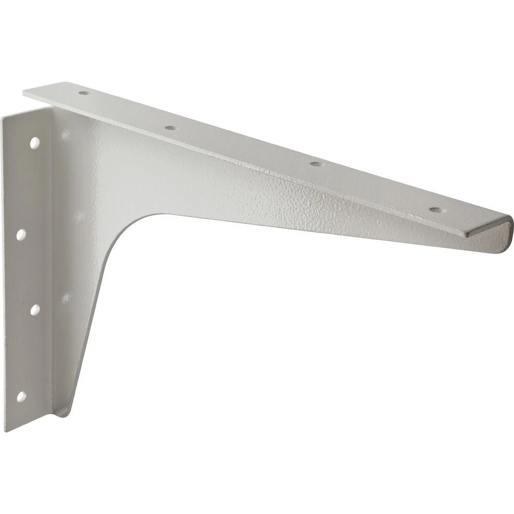 Heavy-Duty Steel Shelf Brackets-White Finish 3 Heavy-Duty Steel Shelf Brackets-White Finish