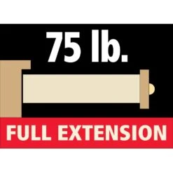 75-lb. Full-Extension Drawer Slides - Centerline® 3612 (12" To 26") -Carpentry Shop 45859 03 1000