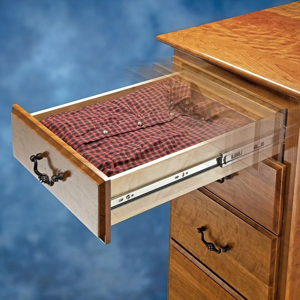 75-lb. Comfort-Close Over-Travel Drawer Slides - Centerline® 757CC (14" To 22") 4 75-lb. Comfort-Close Over-Travel Drawer Slides - Centerline® 757CC (14" To 22") - Image 2