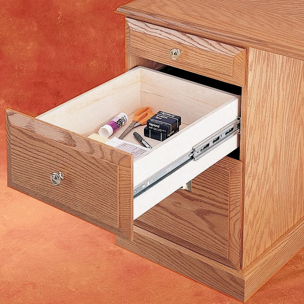 100-lb. Self-Closing Full Extension Drawer Slides - Centerline® 757 SC (16" To 22") 4 100-lb. Self-Closing Full Extension Drawer Slides - Centerline® 757 SC (16" To 22") - Image 2