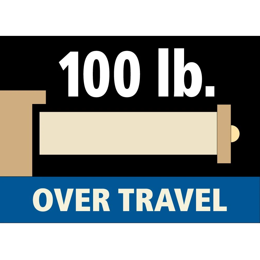 100-lb. Black Over-Travel Drawer Slides - Centerline® 757 (10" To 24") 4 100-lb. Black Over-Travel Drawer Slides - Centerline® 757 (10" To 24") - Image 2