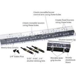 3-1/2'' Fixed/Movable Louver Shutter Jig And Hardware 23 3-1/2'' Fixed/Movable Louver Shutter Jig And Hardware -Carpentry Shop 47674 jigcallout