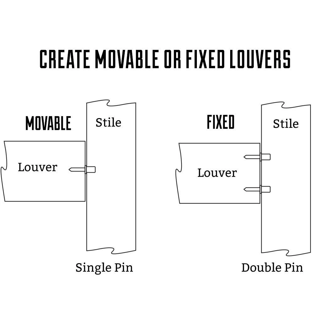 3-1/2'' Fixed/Movable Louver Shutter Jig And Hardware 5 3-1/2'' Fixed/Movable Louver Shutter Jig And Hardware - Image 3