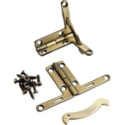 Solid Brass Quadrant Hinges, Pair -Carpentry Shop 48068 01 1000
