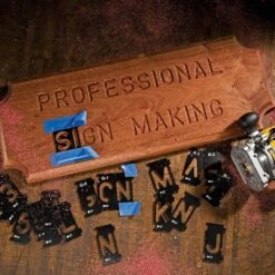 Rockler Interlock Signmaker's Template Kits, State Park Font -Carpentry Shop 48356 23 1000