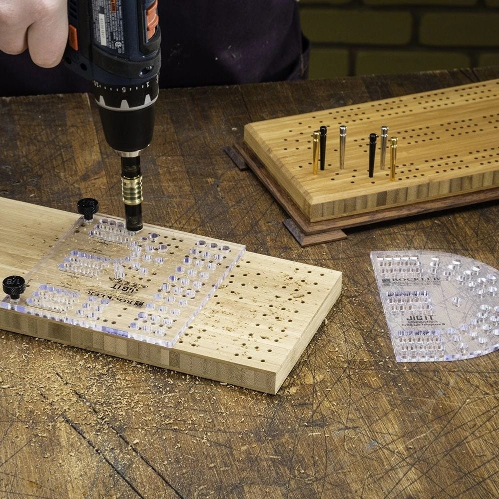 Small Cribbage Board Templates, 3-Player, Curved Track 3 Small Cribbage Board Templates, 3-Player, Curved Track