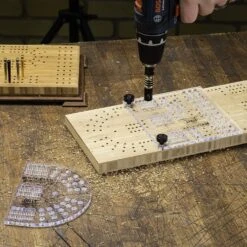 Small Cribbage Board Templates, 3-Player, Curved Track 8 Small Cribbage Board Templates, 3-Player, Curved Track -Carpentry Shop 51133 03 1000