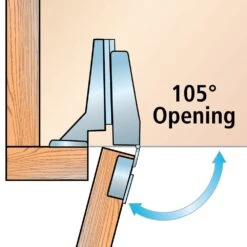 Salice 105° Silentia+ Soft-Close Hinges, Face Frame -Carpentry Shop 52024 04 1000 1
