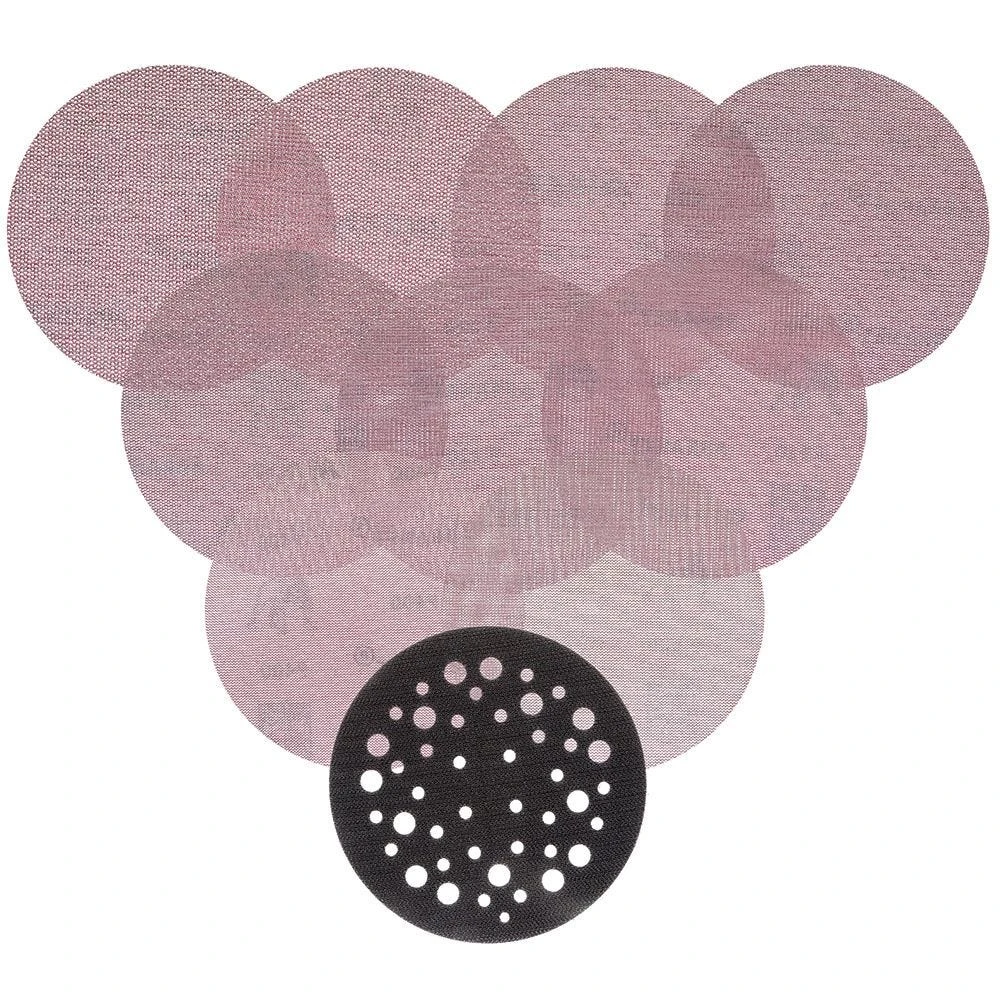 Mirka Abranet 5'' Sanding Discs, 9-Pack, Assorted Grits 4 Mirka Abranet 5'' Sanding Discs, 9-Pack, Assorted Grits - Image 2