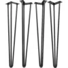 I-Semble 3-Rod Hairpin Legs, 4-Pack, Black -Carpentry Shop 54474 01 1000