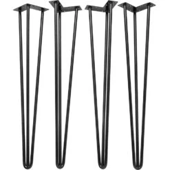 I-Semble 3-Rod Hairpin Legs, 4-Pack, Black