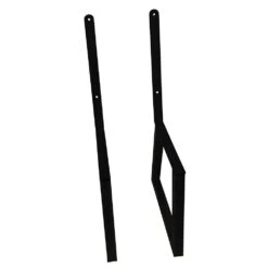 Welded Steel Bench/Chair Leg Set With Backrest, Black Powder Coat -Carpentry Shop 60813 06 1000