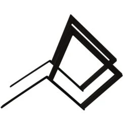 Welded Steel Bench/Chair Leg Set With Backrest, Black Powder Coat -Carpentry Shop 60813 08 1000