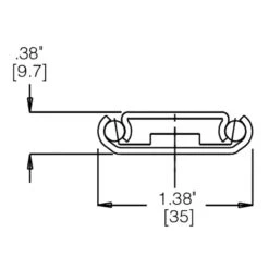 Accuride 1029 35-lb. Center-Mount Drawer Slide For Face Frame Cabinets -Carpentry Shop 61240 02 1000 1