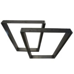 V-Shaped Welded Steel Table Leg Set, Black 31 V-Shaped Welded Steel Table Leg Set, Black -Carpentry Shop 61456 02 1000