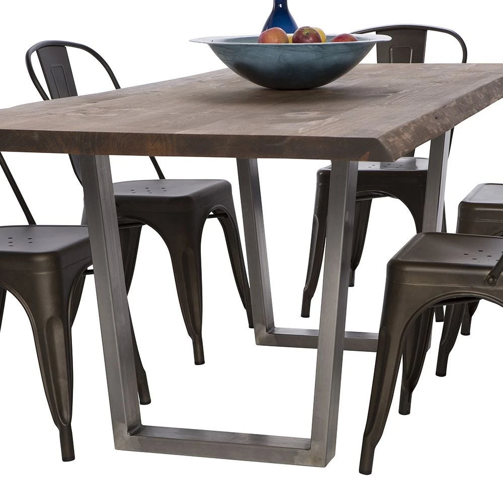 V Shape Welded Steel Table Leg Set, Unfinished 7 V Shape Welded Steel Table Leg Set, Unfinished - Image 5