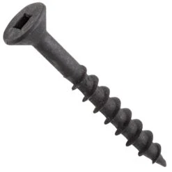 Centerline #10 X 1-1/4'' Flat Head Square Drive Wood Screws, Black, 100-Pack