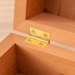Brusso Solid Brass Small Box Stop Hinges -Carpentry Shop 62125 03 1000