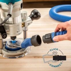 Dust Right Click-Connect Router Dust Port And Plate -Carpentry Shop 62148 03 1000