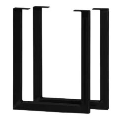 U-ShapedWelded Steel Table Leg Set, Black 29 U-ShapedWelded Steel Table Leg Set, Black -Carpentry Shop 62622 02 1000 1