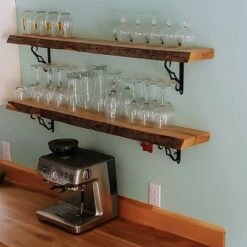 Rustic Maple Live Edge Shelf -Carpentry Shop 62822 03 1000 1