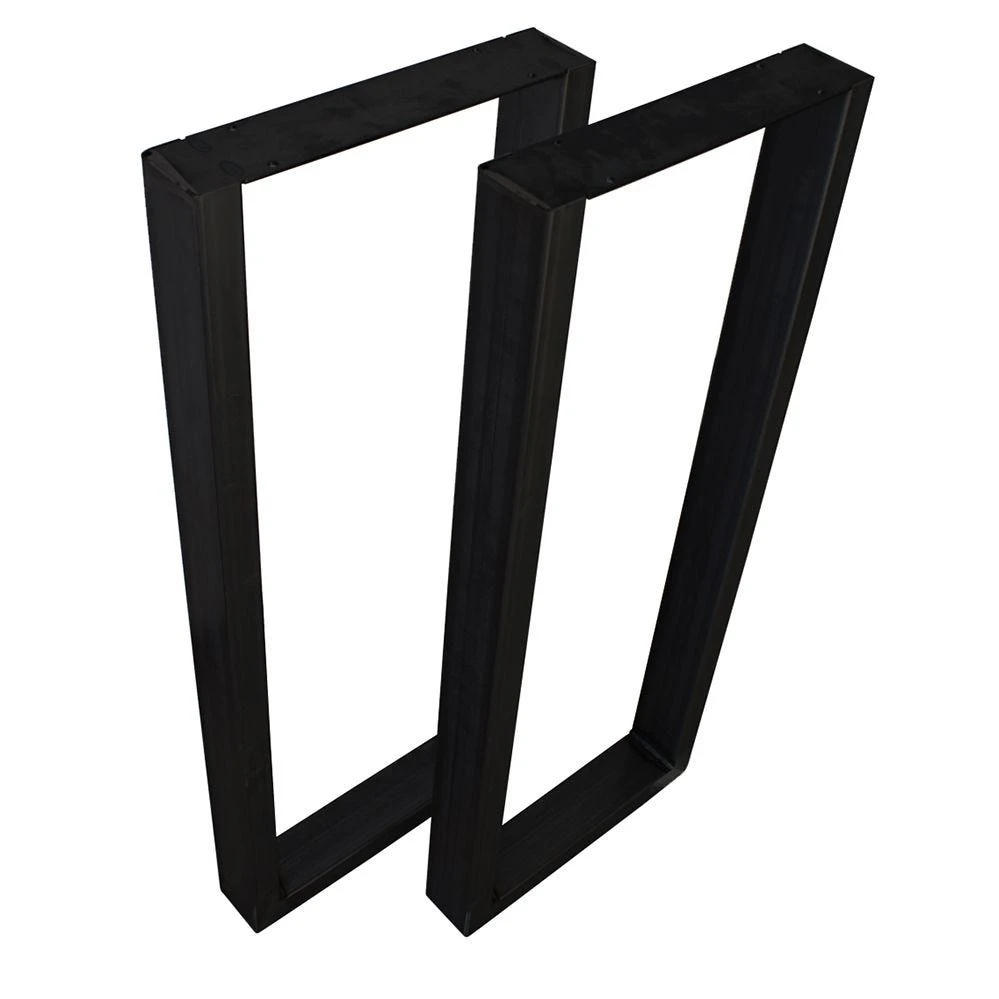 U-ShapedWelded Steel Table Leg Set, Black 15 U-ShapedWelded Steel Table Leg Set, Black - Image 13