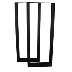 U-ShapedWelded Steel Table Leg Set, Black 30 U-ShapedWelded Steel Table Leg Set, Black -Carpentry Shop 62885 04 1000 1