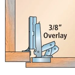 Salice Snap-Close 110° 3/8'' Rabbeted Door Hinges, Face Frame -Carpentry Shop 63027 03 1000