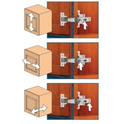 Salice Snap-Close 110° 3/8'' Rabbeted Door Hinges, Face Frame -Carpentry Shop 63027 06 1000