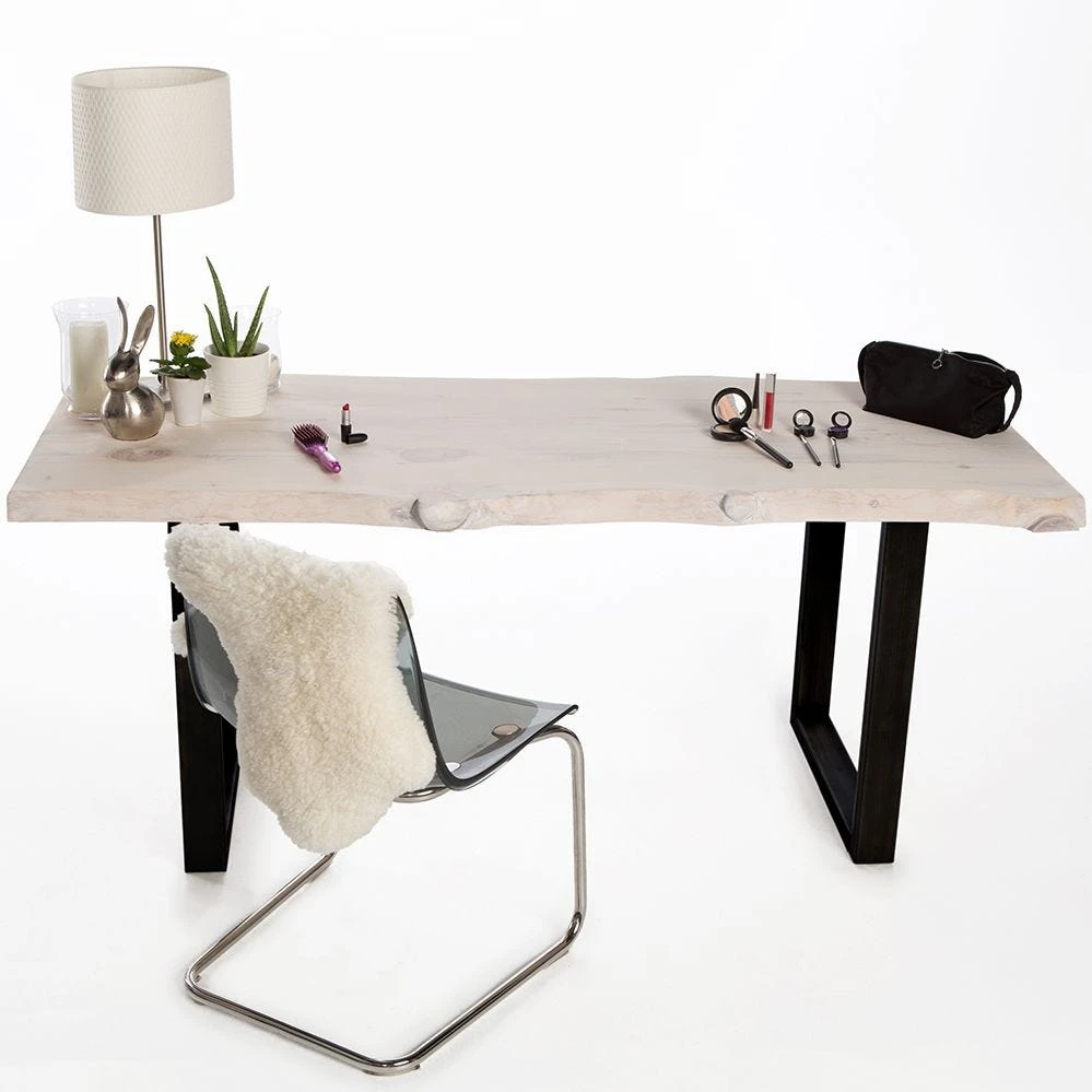 U-ShapedWelded Steel Table Leg Set, Black 18 U-ShapedWelded Steel Table Leg Set, Black - Image 16