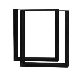 U-ShapedWelded Steel Table Leg Set, Black 26 U-ShapedWelded Steel Table Leg Set, Black -Carpentry Shop 63530 03 1000 1