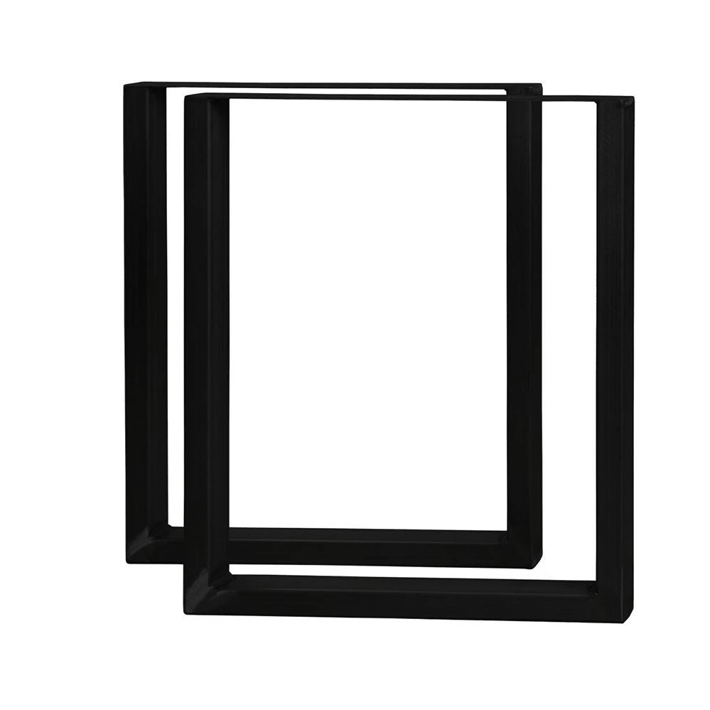 U-ShapedWelded Steel Table Leg Set, Black 10 U-ShapedWelded Steel Table Leg Set, Black - Image 8