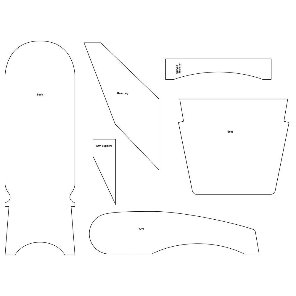 Rockler Westport Adirondack Chair Plan With Templates 8 Rockler Westport Adirondack Chair Plan With Templates - Image 6