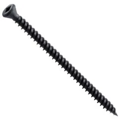 Centerline #6 X 2-1/4'' Trim Head Square Drive Wood Screws, Black, 100-Pack